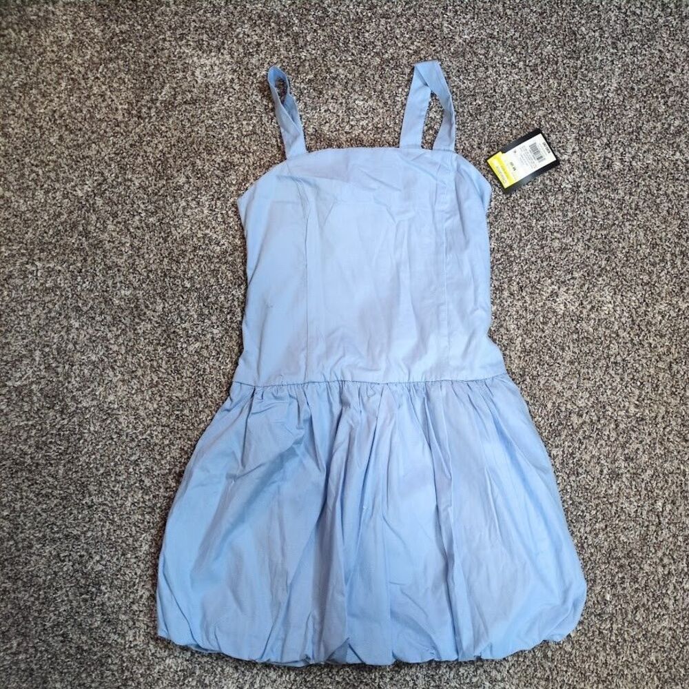 Art Class Girls Blue Bubble Dress Size Medium 8 Sleeveless